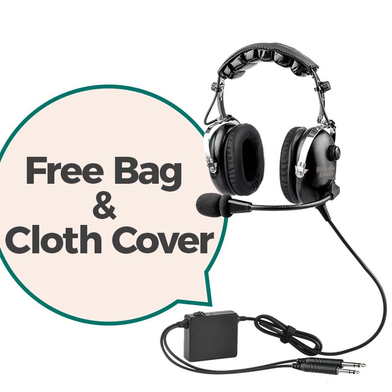 ANR Headset | Twin jack | General Aviation - Aviation Equipment for aviation communication - MicroAvionics