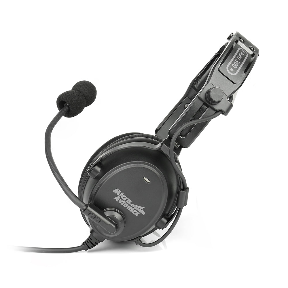 Aero 300 ANR GA Headset with Stereo Bluetooth - for aviation communication - MicroAvionics