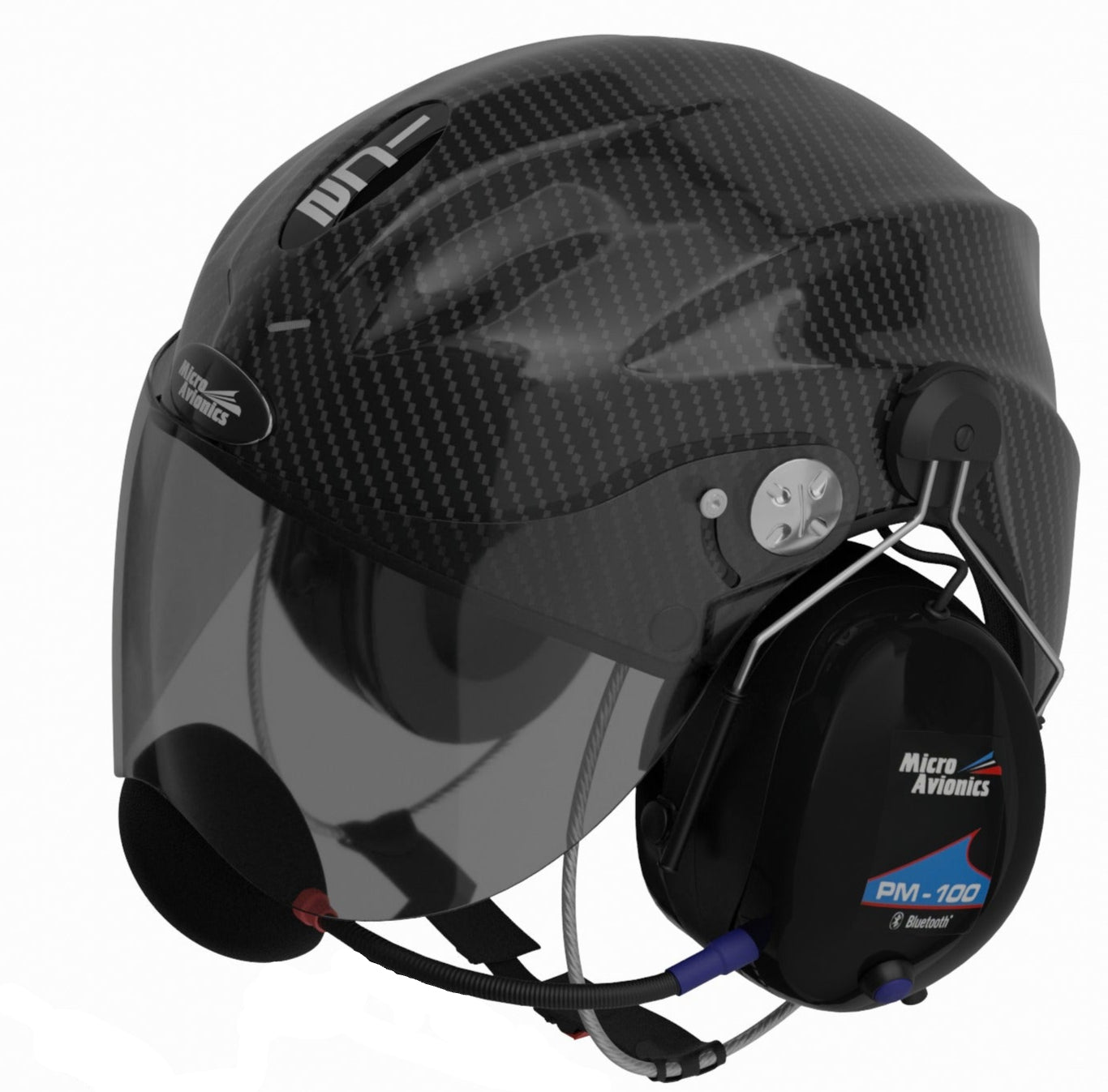 Icaro Helmet with GA202 Headset | Aviation Communication | MicroAvionics - Aviation Headset for aviation communication - MicroAvionics