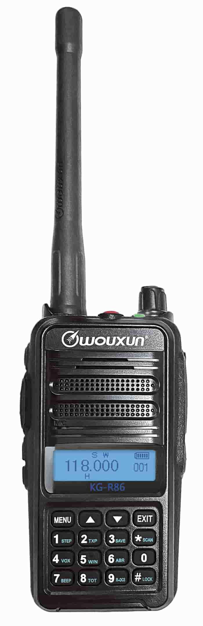 Wouxun Airband Radio KG - R86 - for aviation communication - MicroAvionics