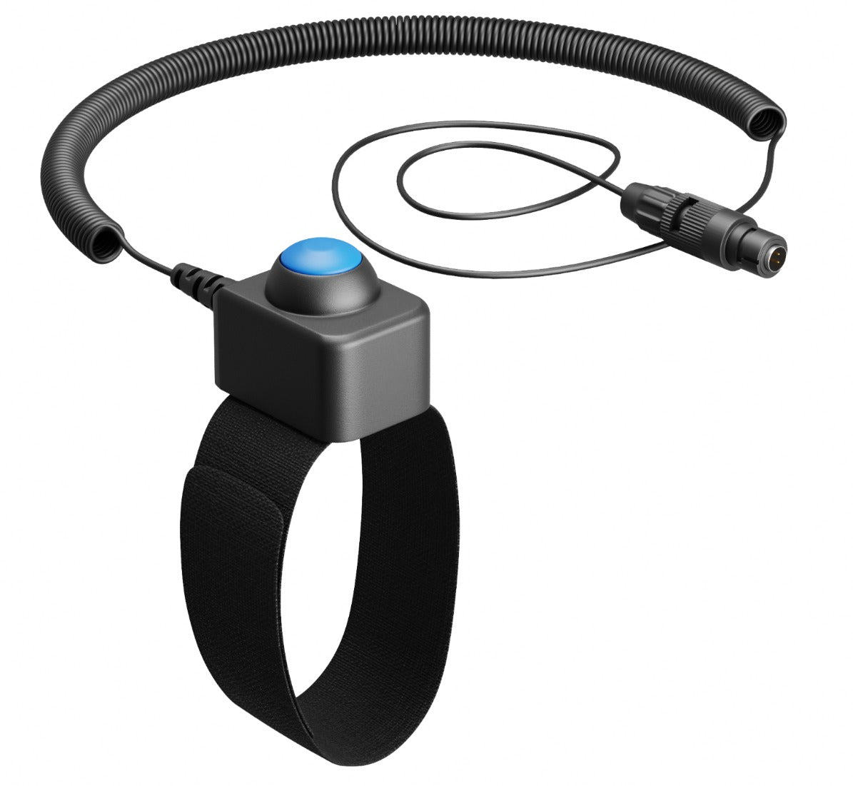 Velcro Mount PTT Switch - for aviation communication - MicroAvionics