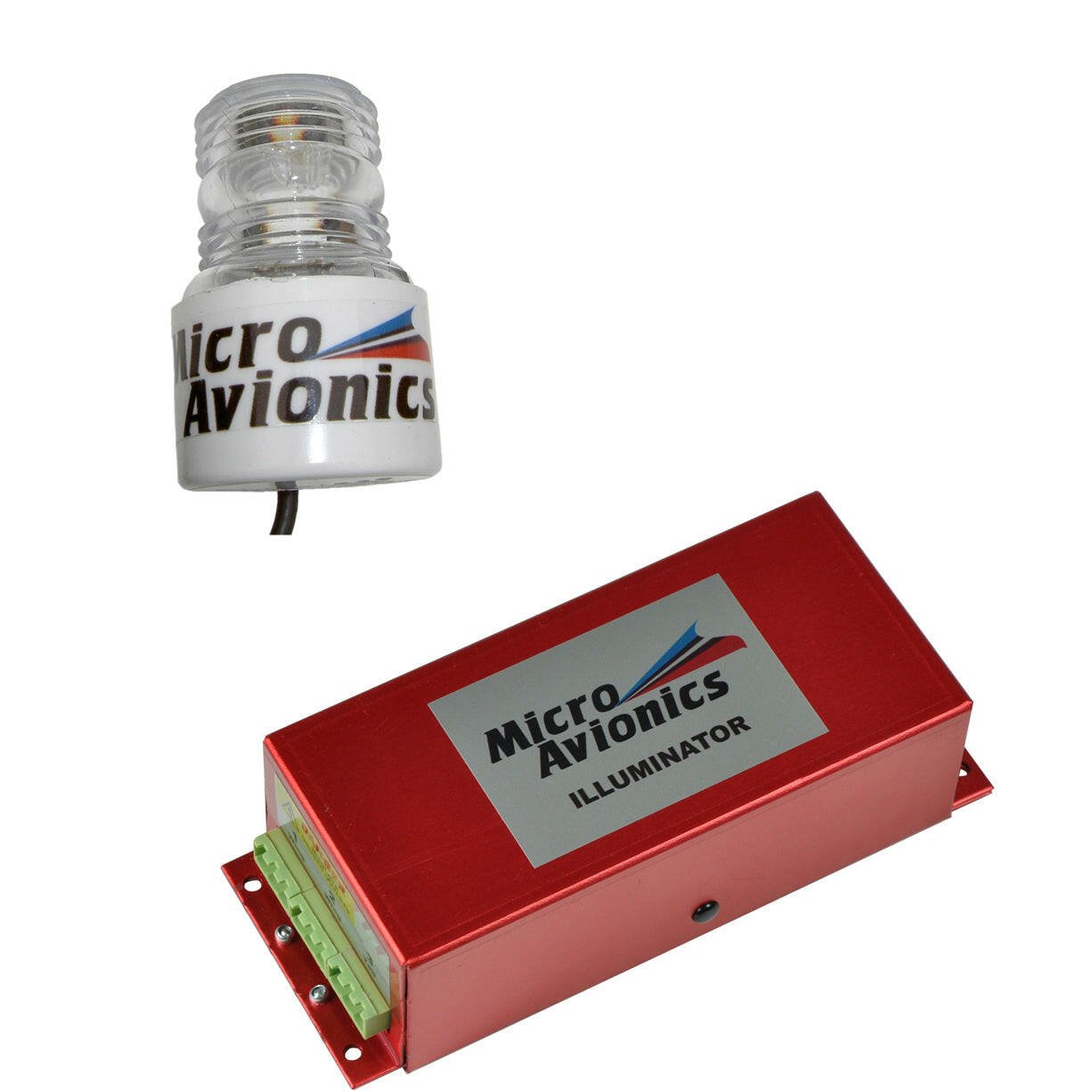 Single Head High Power Strobe - for aviation communication - MicroAvionics