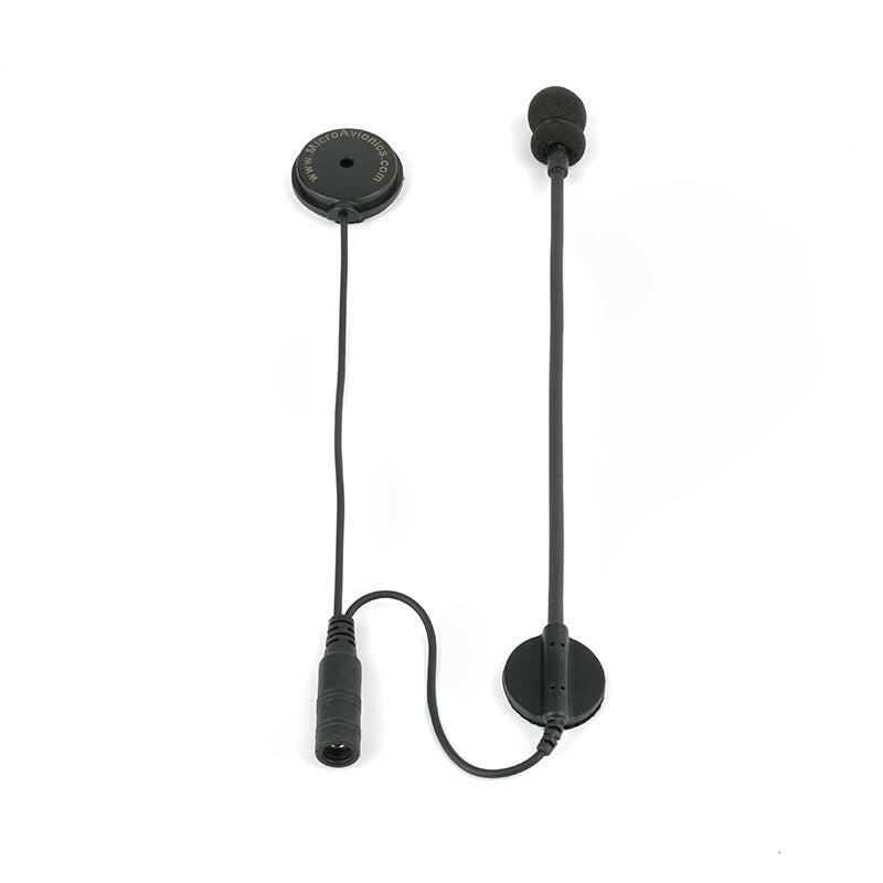 Paragliding Headset with Finger PTT. - for aviation communication - MicroAvionics