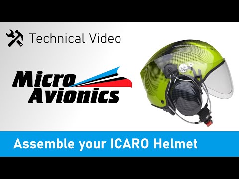 Video showing fitting a paramotor headset to a helmet.