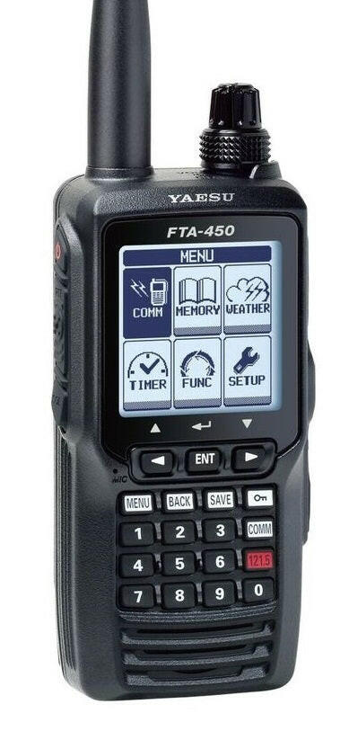 Yaesu FTA 450L Airband transceiver - for aviation communication - MicroAvionics