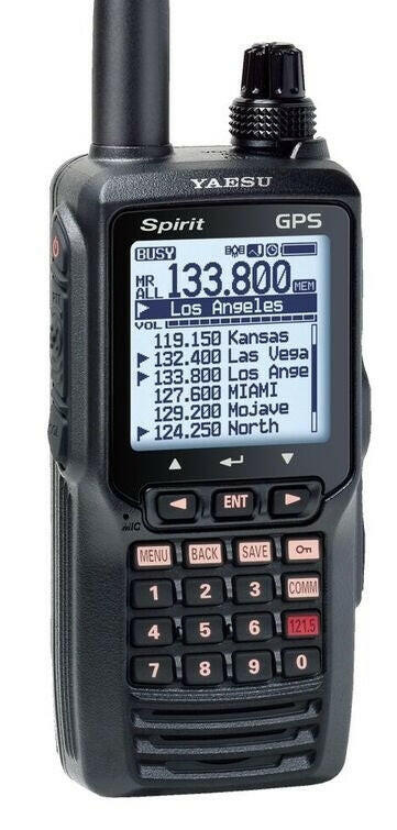 Yaesu FTA - 750L Spirit Airband transceiver - for aviation communication - MicroAvionics