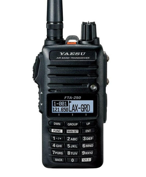 Yaesu FTA - 250L Airband transceiver - for aviation communication - MicroAvionics