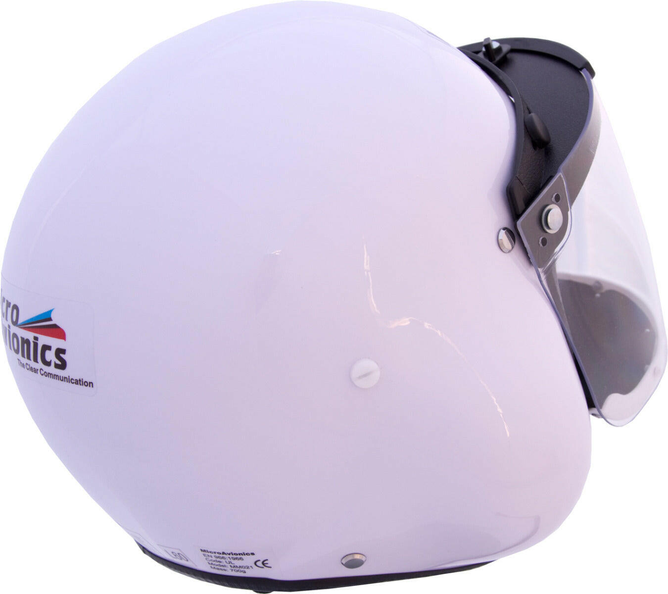 Integral helmet with internal PM - 100 headset - for aviation communication - MicroAvionics