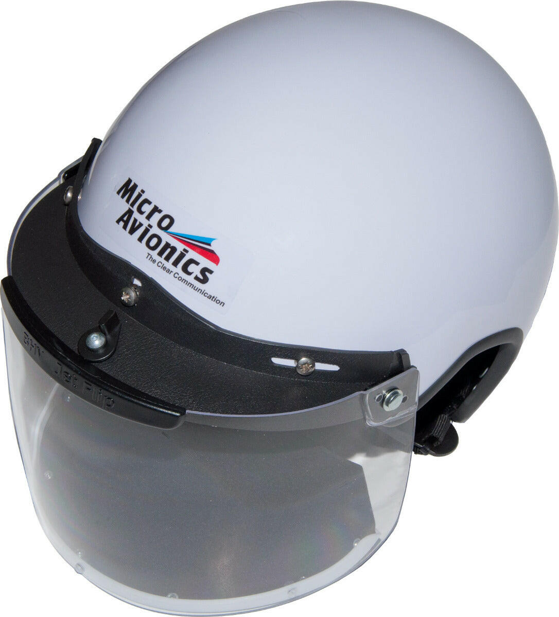 Helmet, Visor, Visor Lock & Neoprene AirDam - for aviation communication - MicroAvionics