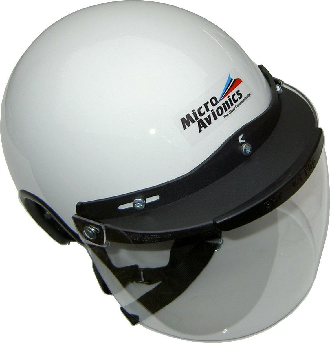 Helmet, Visor and Visor Lock - for aviation communication - MicroAvionics