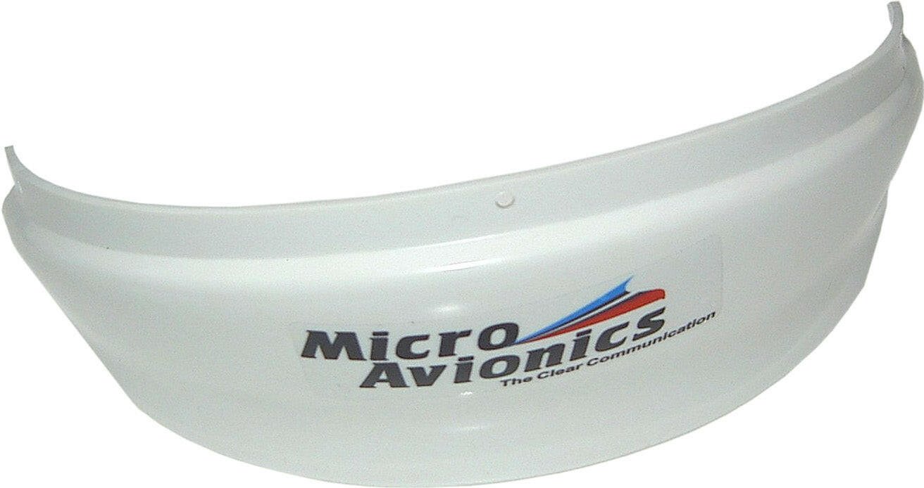 Air Dam Helmet Visor Wind Reflector - for aviation communication - MicroAvionics