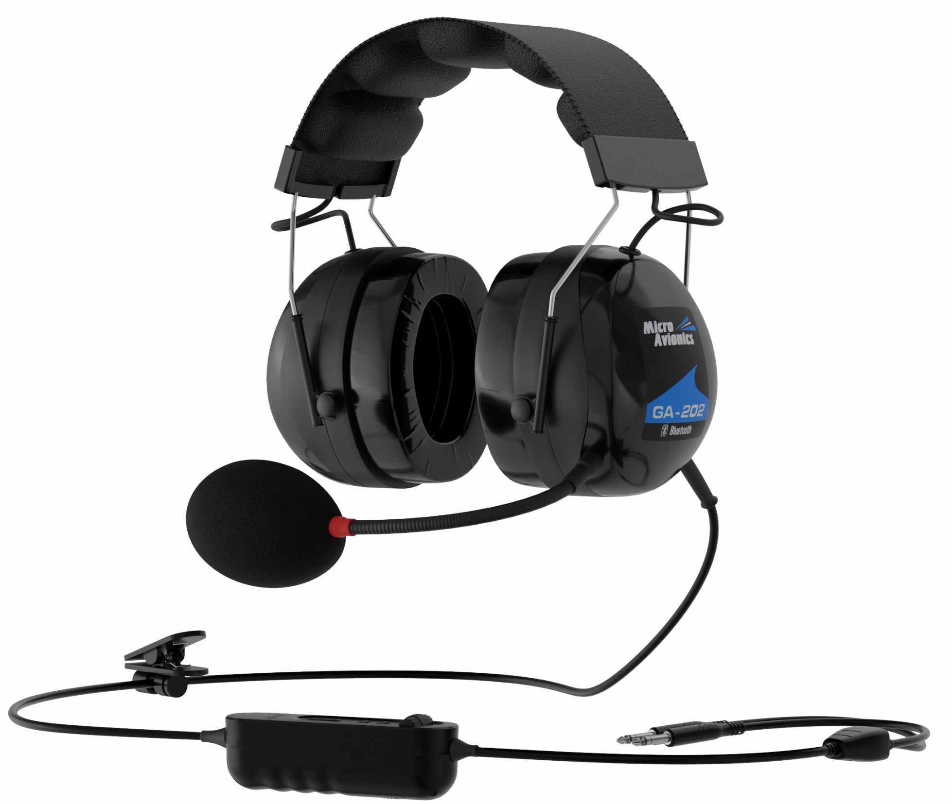 Passive or ANR GA Headset - for aviation communication - MicroAvionics