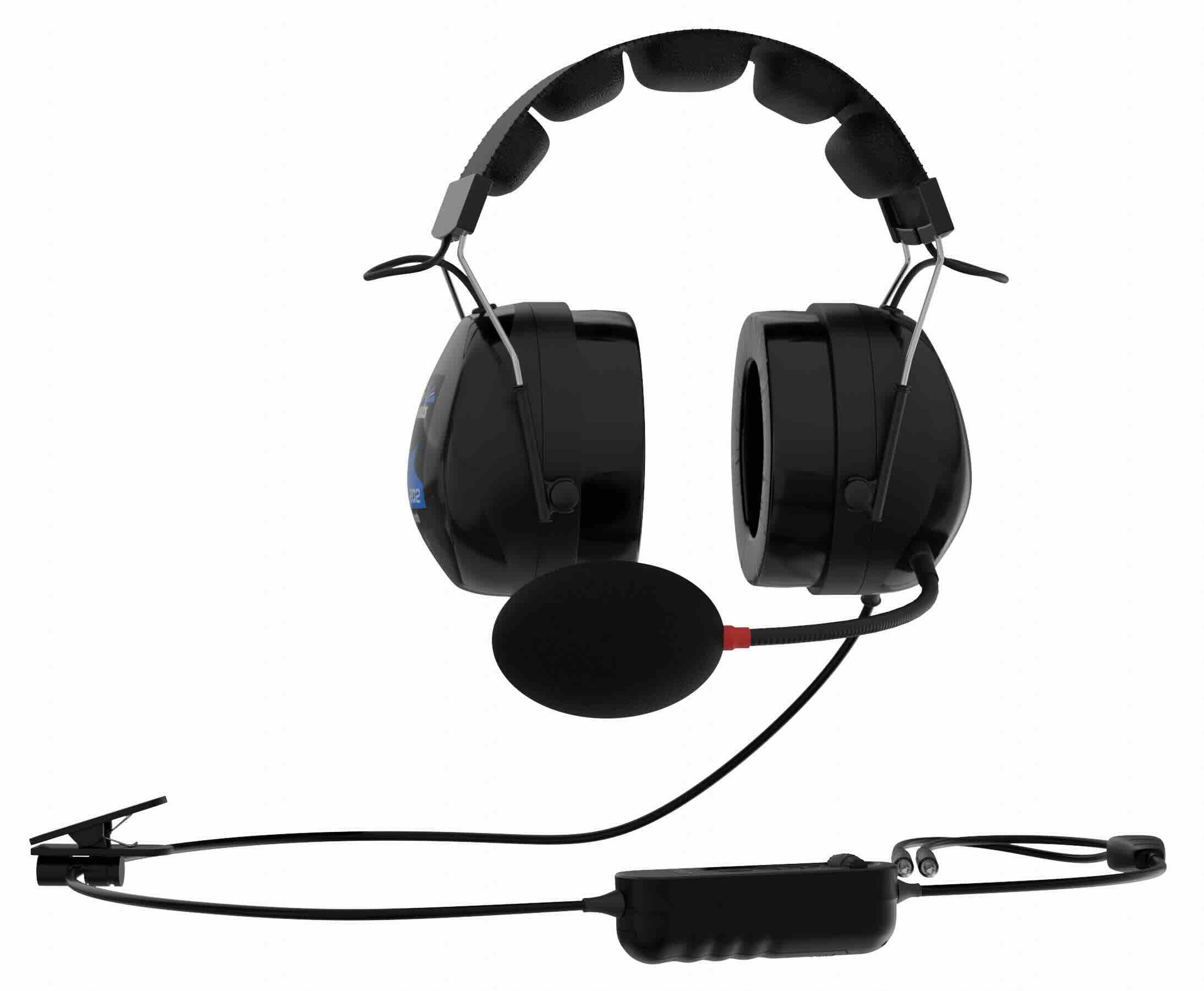 GA-202 ANR headset with microphone on a white background